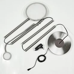 Hofstein Wonsbek Stehleuchte LED Nickel-Matt, 2-flammig -Bürolampen Verkäufe wonsbek stehleuchte h3426166 4