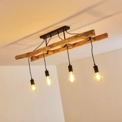 Hofstein Yaak Deckenleuchte Schwarz, Braun, 4-flammig 23 Hofstein Yaak Deckenleuchte Schwarz, Braun, 4-flammig -Bürolampen Verkäufe yaak deckenleuchte h3353219 3