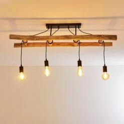 Hofstein Yaak Deckenleuchte Schwarz, Braun, 4-flammig 27 Hofstein Yaak Deckenleuchte Schwarz, Braun, 4-flammig -Bürolampen Verkäufe yaak deckenleuchte h3353219 7