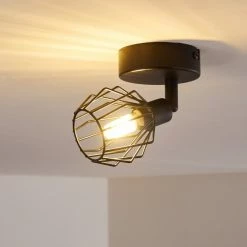 Hofstein Yalmhill Deckenleuchte Schwarz, 1-flammig -Bürolampen Verkäufe yalmhill deckenleuchte h3308615 10