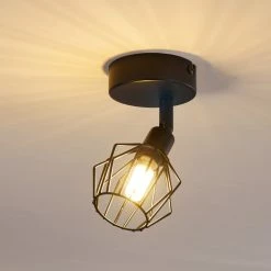 Hofstein Yalmhill Deckenleuchte Schwarz, 1-flammig -Bürolampen Verkäufe yalmhill deckenleuchte h3308615 13