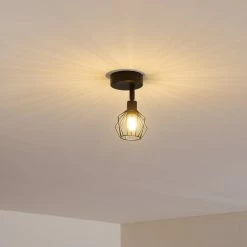 Hofstein Yalmhill Deckenleuchte Schwarz, 1-flammig -Bürolampen Verkäufe yalmhill deckenleuchte h3308615 14