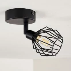 Hofstein Yalmhill Deckenleuchte Schwarz, 1-flammig -Bürolampen Verkäufe yalmhill deckenleuchte h3308615 15