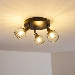 Hofstein Yalmhill Deckenleuchte Schwarz, 3-flammig -Bürolampen Verkäufe yalmhill deckenleuchte h3350867 12