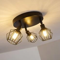 Hofstein Yalmhill Deckenleuchte Schwarz, 3-flammig -Bürolampen Verkäufe yalmhill deckenleuchte h3350867 7