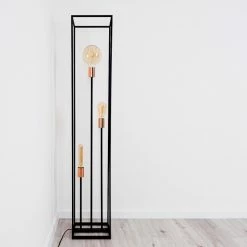 Hofstein Yuhigaoka Stehleuchte Schwarz, Kupferfarben, 3-flammig -Bürolampen Verkäufe yuhigaoka stehleuchte h3358238 7