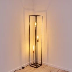 Hofstein Yuhigaoka Stehleuchte Schwarz, Kupferfarben, 3-flammig -Bürolampen Verkäufe yuhigaoka stehleuchte h3358238 8