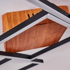 Hofstein Zocca Deckenleuchte LED Braun, Holz dunkel, 1-flammig -Bürolampen Verkäufe zocca deckenleuchte h3438596 5