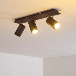 Hofstein Zuoz Deckenleuchte Chrom, Rostfarben, 3-flammig -Bürolampen Verkäufe zuoz deckenleuchte h3341391 do1 11