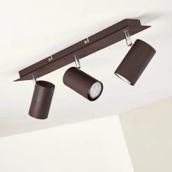 Hofstein Zuoz Deckenleuchte Chrom, Rostfarben, 3-flammig -Bürolampen Verkäufe zuoz deckenleuchte h3341391 do1 14