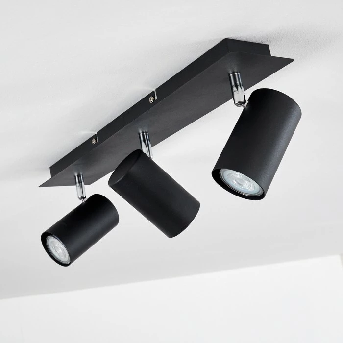 Hofstein Zuoz Deckenleuchte Chrom, Schwarz, 3-flammig 13 Hofstein Zuoz Deckenleuchte Chrom, Schwarz, 3-flammig – Bild 13