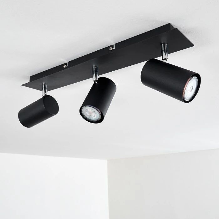 Hofstein Zuoz Deckenleuchte Chrom, Schwarz, 3-flammig 16 Hofstein Zuoz Deckenleuchte Chrom, Schwarz, 3-flammig – Bild 16