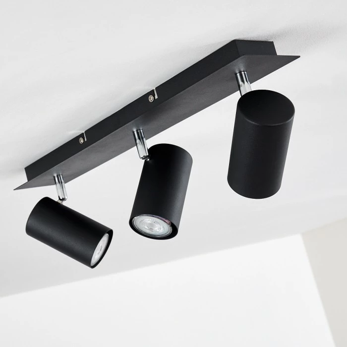 Hofstein Zuoz Deckenleuchte Chrom, Schwarz, 3-flammig 5 Hofstein Zuoz Deckenleuchte Chrom, Schwarz, 3-flammig – Bild 5