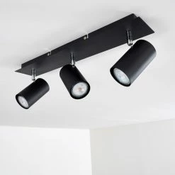 Hofstein Zuoz Deckenleuchte Chrom, Schwarz, 3-flammig 22 Hofstein Zuoz Deckenleuchte Chrom, Schwarz, 3-flammig -Bürolampen Verkäufe zuoz deckenleuchte h3341414 do1 5