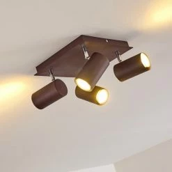 Hofstein Zuoz Deckenleuchte Chrom, Rostfarben, 4-flammig 34 Hofstein Zuoz Deckenleuchte Chrom, Rostfarben, 4-flammig -Bürolampen Verkäufe zuoz deckenleuchte h3341438 do1 11