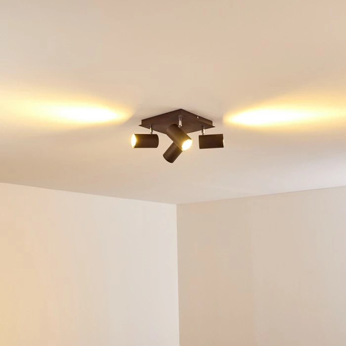 Hofstein Zuoz Deckenleuchte Chrom, Rostfarben, 4-flammig 13 Hofstein Zuoz Deckenleuchte Chrom, Rostfarben, 4-flammig – Bild 13