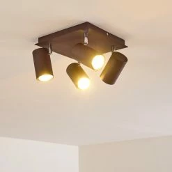 Hofstein Zuoz Deckenleuchte Chrom, Rostfarben, 4-flammig 38 Hofstein Zuoz Deckenleuchte Chrom, Rostfarben, 4-flammig -Bürolampen Verkäufe zuoz deckenleuchte h3341438 do1 15