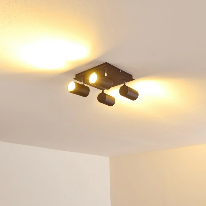 Hofstein Zuoz Deckenleuchte Chrom, Rostfarben, 4-flammig 19 Hofstein Zuoz Deckenleuchte Chrom, Rostfarben, 4-flammig – Bild 19