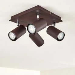 Hofstein Zuoz Deckenleuchte Chrom, Rostfarben, 4-flammig 27 Hofstein Zuoz Deckenleuchte Chrom, Rostfarben, 4-flammig -Bürolampen Verkäufe zuoz deckenleuchte h3341438 do1 4