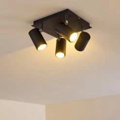 Hofstein Zuoz Deckenleuchte Chrom, Schwarz, 4-flammig 33 Hofstein Zuoz Deckenleuchte Chrom, Schwarz, 4-flammig -Bürolampen Verkäufe zuoz deckenleuchte h3341452 do1 14