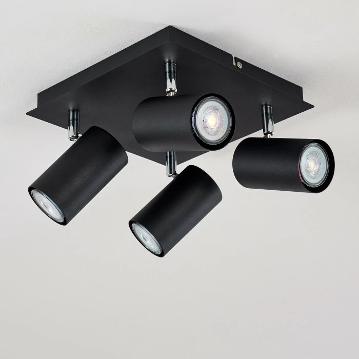 Hofstein Zuoz Deckenleuchte Chrom, Schwarz, 4-flammig 16 Hofstein Zuoz Deckenleuchte Chrom, Schwarz, 4-flammig – Bild 16