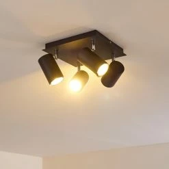 Hofstein Zuoz Deckenleuchte Chrom, Schwarz, 4-flammig 22 Hofstein Zuoz Deckenleuchte Chrom, Schwarz, 4-flammig -Bürolampen Verkäufe zuoz deckenleuchte h3341452 do1 3