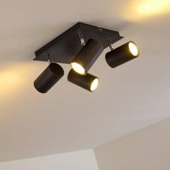 Hofstein Zuoz Deckenleuchte Chrom, Schwarz, 4-flammig 26 Hofstein Zuoz Deckenleuchte Chrom, Schwarz, 4-flammig -Bürolampen Verkäufe zuoz deckenleuchte h3341452 do1 7