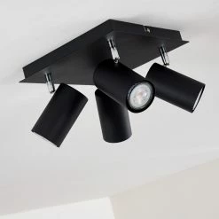 Hofstein Zuoz Deckenleuchte Chrom, Schwarz, 4-flammig 27 Hofstein Zuoz Deckenleuchte Chrom, Schwarz, 4-flammig -Bürolampen Verkäufe zuoz deckenleuchte h3341452 do1 8