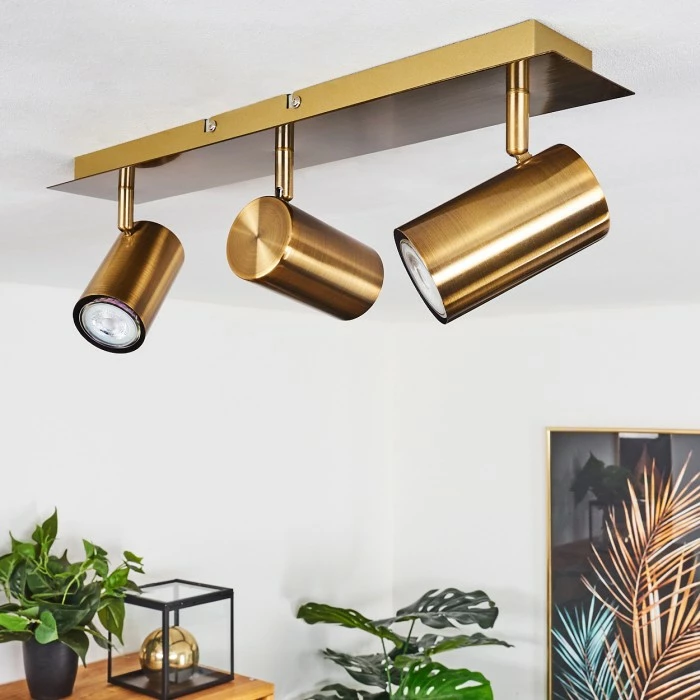 Hofstein Zuoz Deckenleuchte Altmessing, 3-flammig 10 Hofstein Zuoz Deckenleuchte Altmessing, 3-flammig – Bild 10