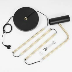 Hofstein Zuoz Stehleuchte Messing, Schwarz, 1-flammig -Bürolampen Verkäufe zuoz stehleuchte h3415337 4