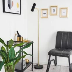 Hofstein Zuoz Stehleuchte Messing, Schwarz, 1-flammig -Bürolampen Verkäufe zuoz stehleuchte h3415337 9