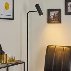 Hofstein Zuoz Stehleuchte Chrom, Schwarz, 1-flammig -Bürolampen Verkäufe zuoz stehleuchte h3421598 10