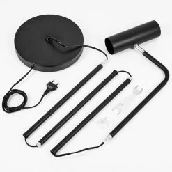 Hofstein Zuoz Stehleuchte Chrom, Schwarz, 1-flammig -Bürolampen Verkäufe zuoz stehleuchte h3421598 4